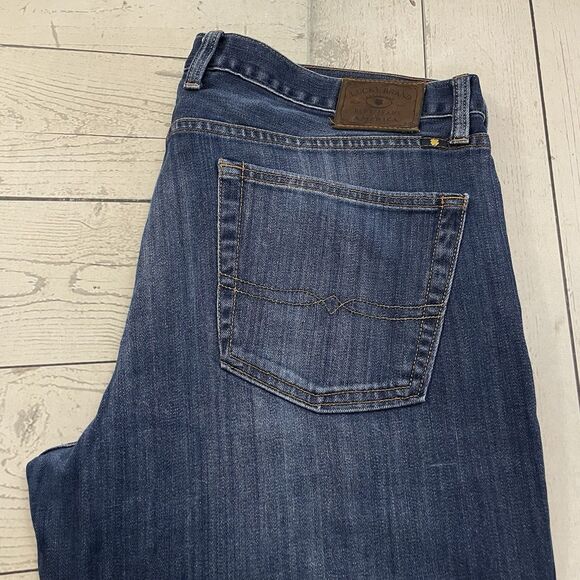 Lucky Brand Men's W38 x L30 Blue 361 Vintage Straight Medium Wash Denim Jeans - Picture 1 of 9